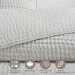 Superior Bella 100% Silk Luxury Premium All-Season Handmade Quilt Set