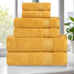 Zero Twist Cotton Towel Set 6-Piece - Belmont