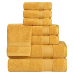 Superior Belmont Zero Twist Cotton Medium Weight 8 Piece Towel Set