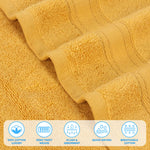 Superior Belmont Zero Twist Cotton Medium Weight 8 Piece Towel Set
