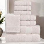 Superior Belmont Zero Twist Cotton Medium Weight 8 Piece Towel Set