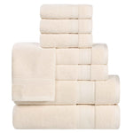 Superior Belmont Zero Twist Cotton Medium Weight 8 Piece Towel Set