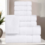 Superior Belmont Zero Twist Cotton Medium Weight 8 Piece Towel Set