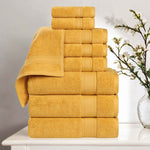 Superior Belmont Zero Twist Cotton Medium Weight 9 Piece Towel Set
