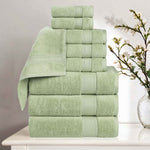 Superior Belmont Zero Twist Cotton Medium Weight 9 Piece Towel Set