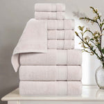 Superior Belmont Zero Twist Cotton Medium Weight 9 Piece Towel Set