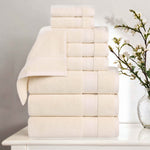 Superior Belmont Zero Twist Cotton Medium Weight 9 Piece Towel Set