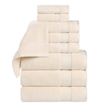 Superior Belmont Zero Twist Cotton Medium Weight 9 Piece Towel Set