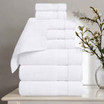 Superior Belmont Zero Twist Cotton Medium Weight 9 Piece Towel Set