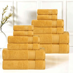 Superior Belmont Zero Twist Cotton Medium Weight 12 Piece Towel Set