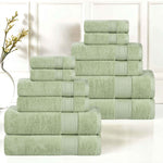 Superior Belmont Zero Twist Cotton Medium Weight 12 Piece Towel Set