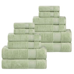 Superior Belmont Zero Twist Cotton Medium Weight 12 Piece Towel Set