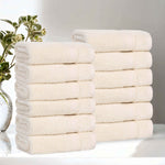Superior Belmont Zero Twist Cotton Medium Weight Face Towels Set of 12