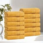 Superior Belmont Zero Twist Cotton Medium Weight Face Towels Set of 12