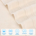 Superior Belmont Zero Twist Cotton Medium Weight Face Towels Set of 12