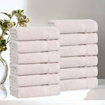 Superior Belmont Zero Twist Cotton Medium Weight Face Towels Set of 12