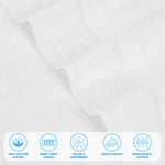 Superior Belmont Zero Twist Cotton Medium Weight Face Towels Set of 12