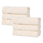 Zero Twist Cotton Hand Towels 6-Piece Belmont Collection