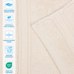 Zero Twist Cotton Hand Towels 6-Piece Belmont Collection