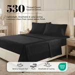530 Thread Count Egyptian Cotton Sateen Bed Sheet Set