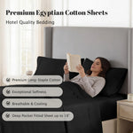 530 Thread Count Egyptian Cotton Sateen Bed Sheet Set