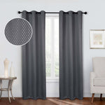 Modern Shimmer Washable Room Darkening Blackout Curtains, Set of 2