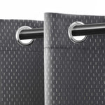 Modern Shimmer Washable Room Darkening Blackout Curtains, Set of 2