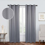 Modern Shimmer Washable Room Darkening Blackout Curtains, Set of 2