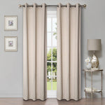 Modern Shimmer Washable Room Darkening Blackout Curtains, Set of 2