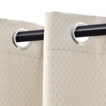 Modern Shimmer Washable Room Darkening Blackout Curtains, Set of 2
