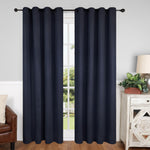 Modern Shimmer Washable Room Darkening Blackout Curtains, Set of 2
