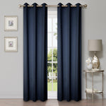 Modern Shimmer Washable Room Darkening Blackout Curtains, Set of 2