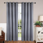 Modern Shimmer Washable Room Darkening Blackout Curtains, Set of 2