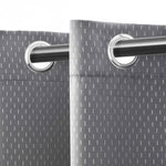 Modern Shimmer Washable Room Darkening Blackout Curtains, Set of 2