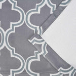 Bohemian Trellis Printed Eclectic Blackout Grommet Curtain Panel Set