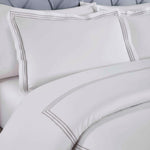 100% Cotton Three-Line Embroidered Duvet Cover Set