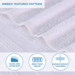 Superior Brea Zero Twist Cotton Ribbed Geometric 12 Piece Towel Set