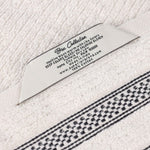 Superior Brea Zero Twist Cotton Ribbed Geometric 3 Piece Towel Set