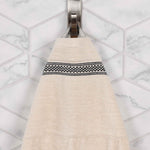 Superior Brea Zero Twist Cotton Ribbed Geometric Bath Sheet Set of 2