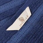 Superior Brea Zero Twist Cotton Ribbed Geometric Bath Sheet Set of 2