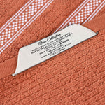 Superior Brea Zero Twist Cotton Ribbed Geometric Bath Sheet Set of 2