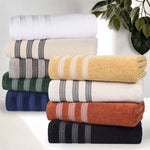 Superior Brea Zero Twist Cotton Ribbed Geometric Bath Towel Set of 3