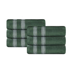 Zero Twist Cotton Ribbed Hand Towel Set 6-Piece - Brea