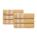 Zero Twist Cotton Ribbed Hand Towel Set 6-Piece - Brea
