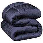 Superior Microfiber Down Alternative Medium Weight Striped Comforter