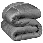 Superior Microfiber Down Alternative Medium Weight Striped Comforter