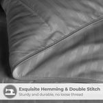 Superior Microfiber Down Alternative Medium Weight Striped Comforter