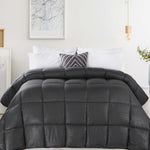 Superior Microfiber Down Alternative Medium Weight Striped Comforter