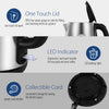 Stainless Steel Electric Kettle, 1.7 Liter Tea Kettle Electric & Hot Water Kettle, 1500W Fast Boil with LED Light, Auto Shut-Off and Boil-Dry Protection