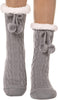 Slipper Fuzzy Socks for Women Fluffy Cozy Cabin Winter Warm Soft Fleece Comfy Thick Socks with Grips